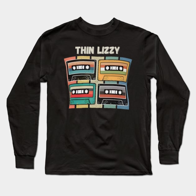 Thin Lizzy Long Sleeve T-Shirt by Zby'p